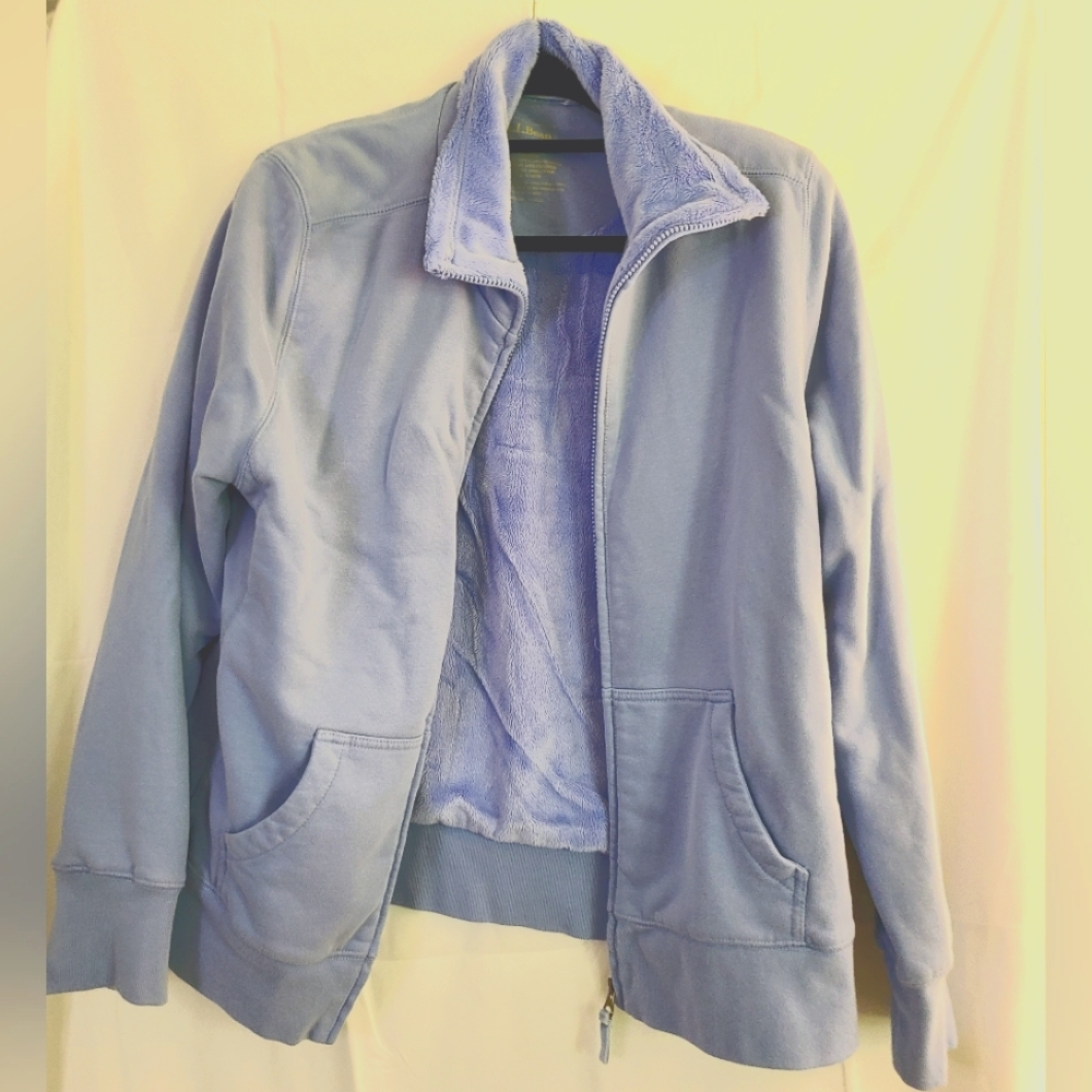 L.L. Bean Light Blue Teddy Jacket